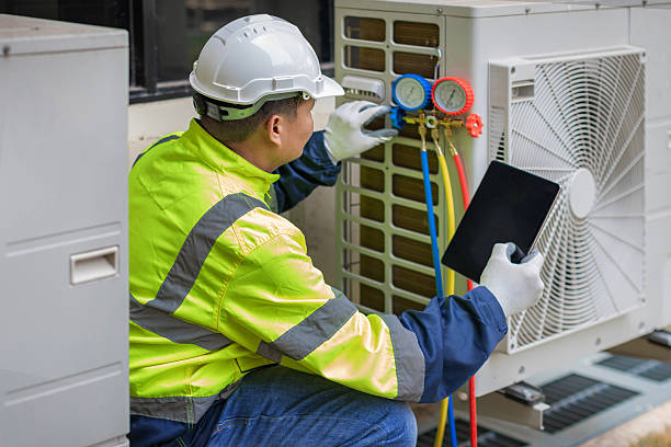 Professional Heat Pump Repair technician working in Cleburne, TX